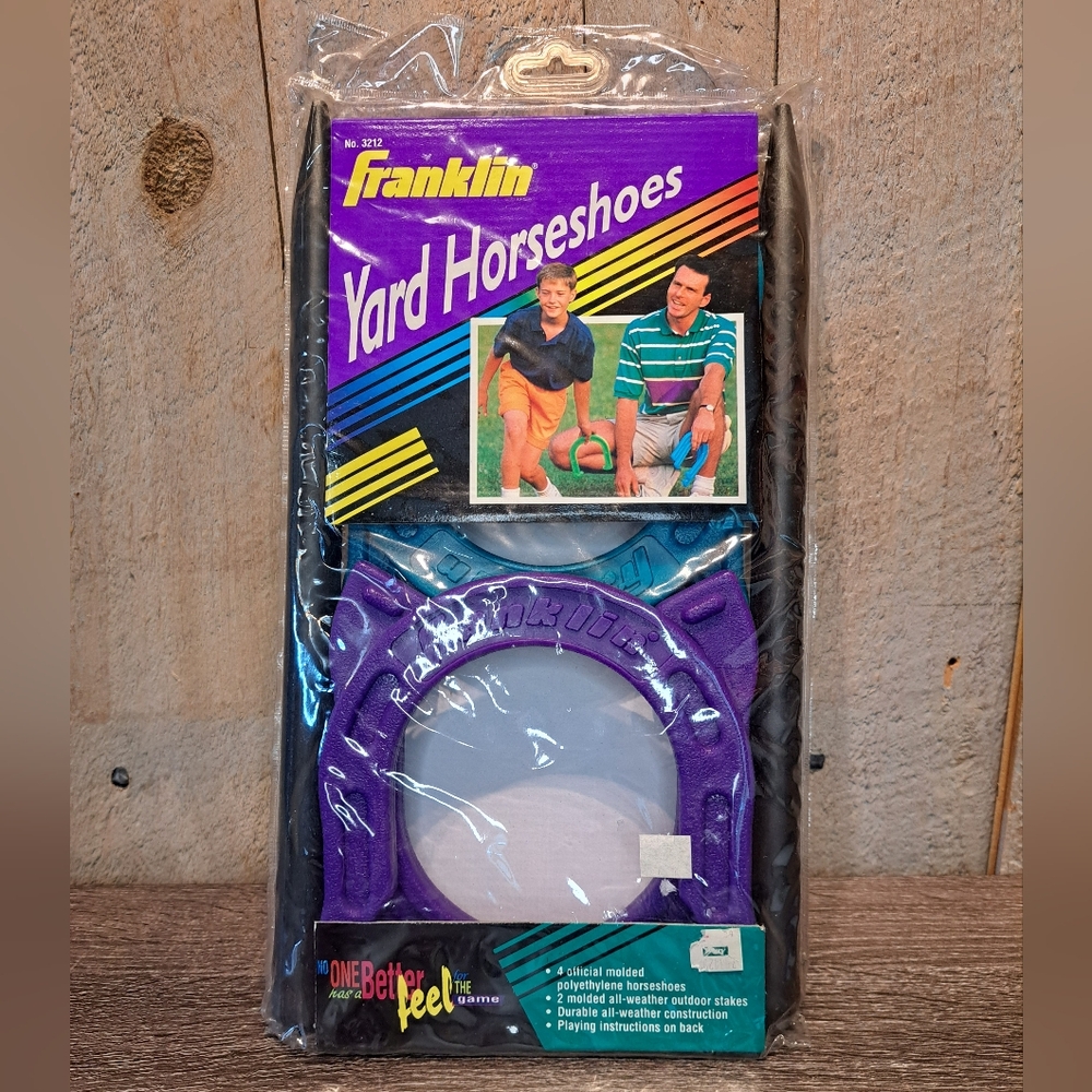 Franklin Yard Horseshoes Purple  No. 3212 Polyethylene All Weather Outfoor Game